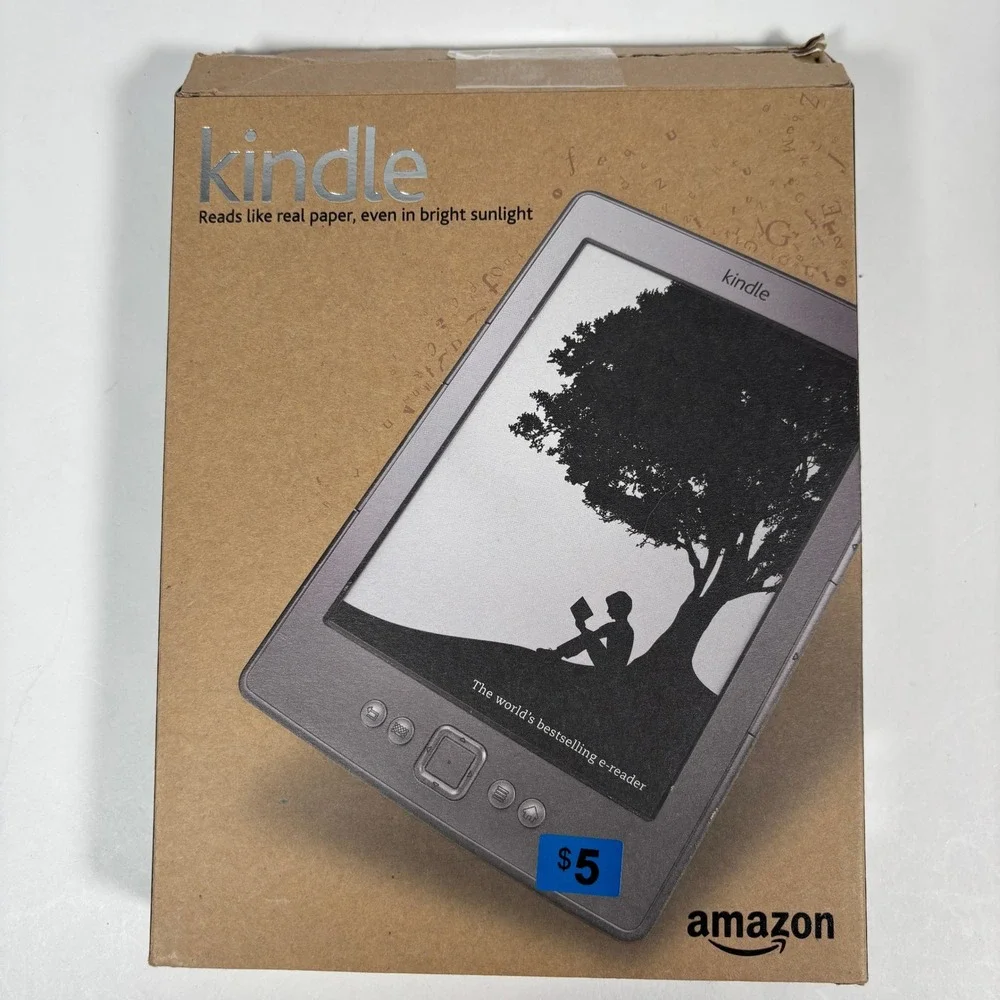 Amazon Kindle 4th Gen 6in E-Reader Wi-Fi Graphite D01100 Special Offers Boxed